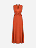 Nocturne Drapeli Maxi Elbise