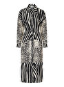 Zebra Desen Gömlek Elbise