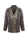 Leopar Desenli Ceket