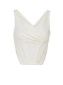Çapraz Yaka Korse Crop Top