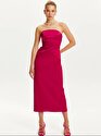 Straplez Midi Elbise