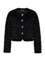 Kadife Kapitone Bomber Ceket