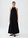 Halter Yaka Maxi Elbise