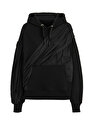 Tafta Drape Detaylı Kapüşonlu Sweatshirt