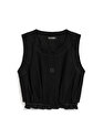 Baskı Detaylı Crop Top