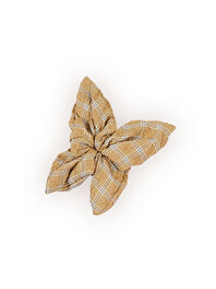 Ekose Kumaş Lastikli Kare Toka