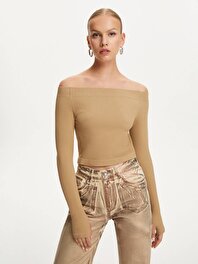 Metalik Jarse Top