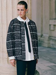 Oversize Tüvit Bomber Ceket