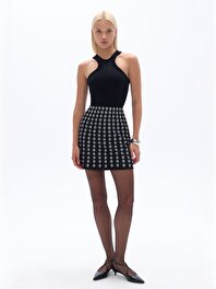 Halter Yaka Crop Top