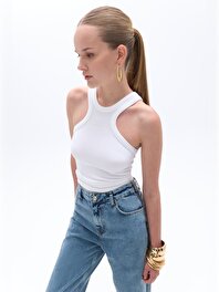 Halter Yaka Crop Top