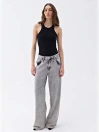 Taş Tasarımlı Boyfriend Jean