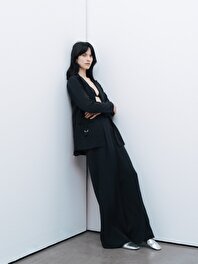 Dökümlü Geniş Paça Pantolon