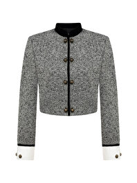 Düğme Detaylı Vatkalı Ceket