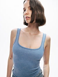 Baskı Detaylı Crop Top