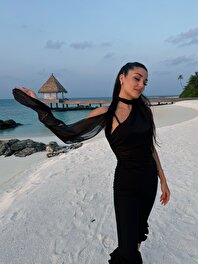 Fırfır Detaylı Bermuda Pantolon