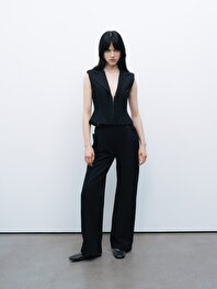 Beli Agraf Detaylı Pantolon