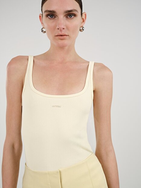 Bisiklet Yaka Crop Top