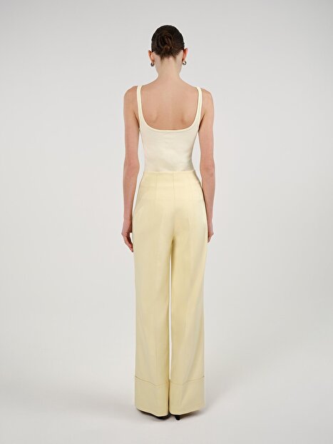 Bisiklet Yaka Crop Top