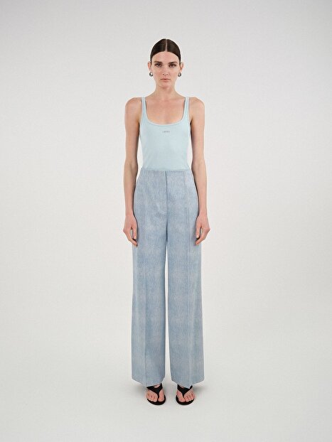 Bisiklet Yaka Crop Top