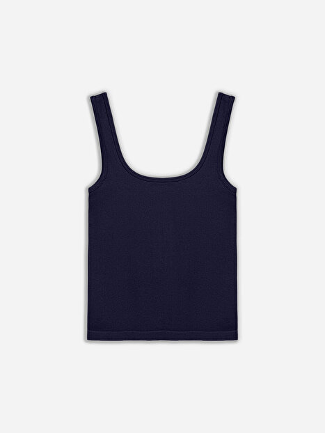 Bisiklet Yaka Crop Top