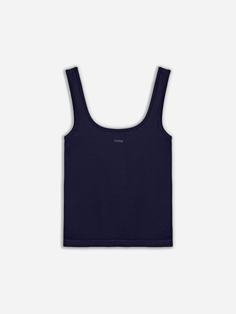 Bisiklet Yaka Crop Top
