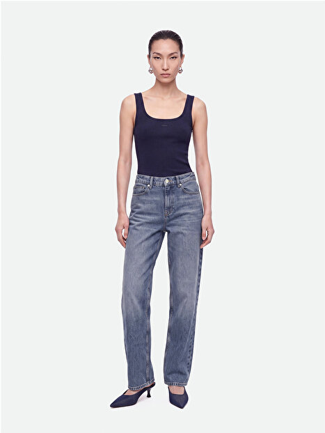 Bisiklet Yaka Crop Top