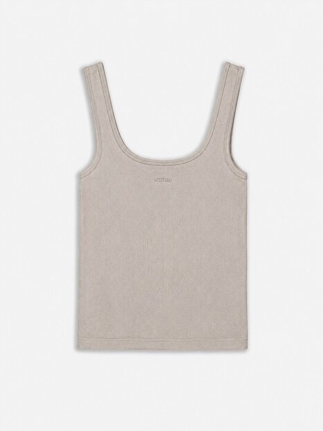 Bisiklet Yaka Crop Top