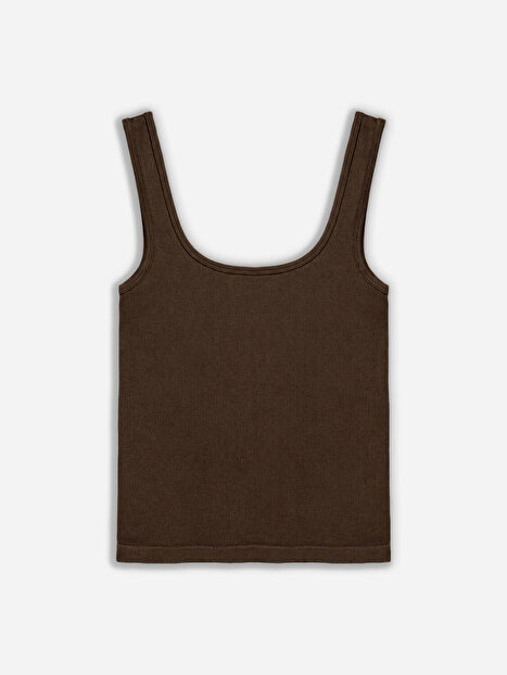 Bisiklet Yaka Crop Top