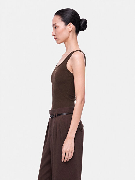 Bisiklet Yaka Crop Top