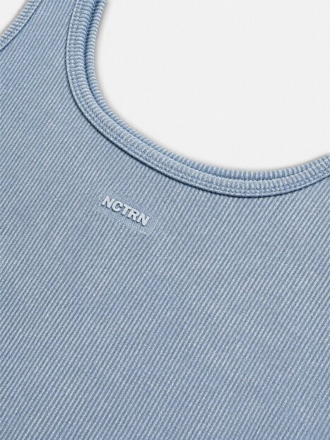 Bisiklet Yaka Crop Top