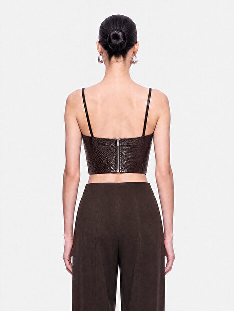 İp Askılı Crop Top