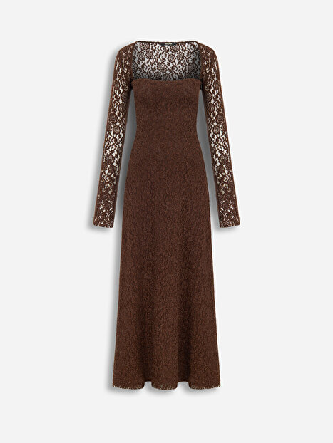 Dantelli Maxi Elbise
