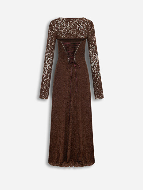 Dantelli Maxi Elbise