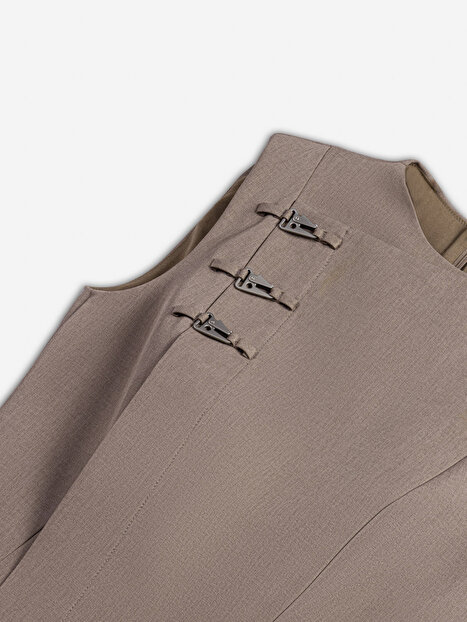 Kruvaze Detaylı Mini Elbise