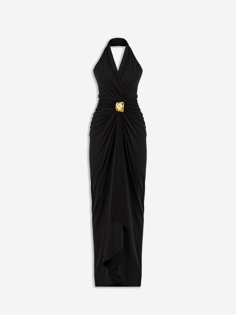 Halter Yaka Maxi Elbise