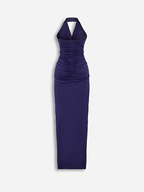 Halter Yaka Maxi Elbise