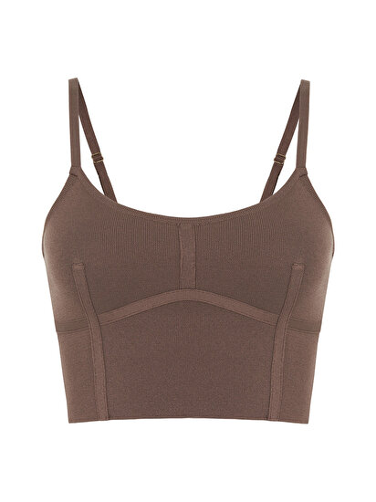 Askılı Triko Crop Top