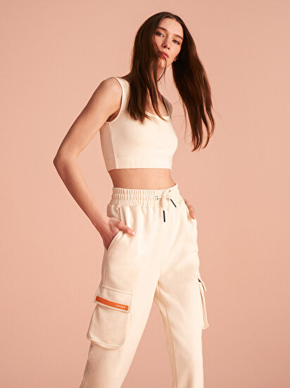 Askılı Örme Crop Top