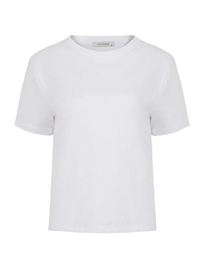 Sırt Slogan Baskılı T-Shirt