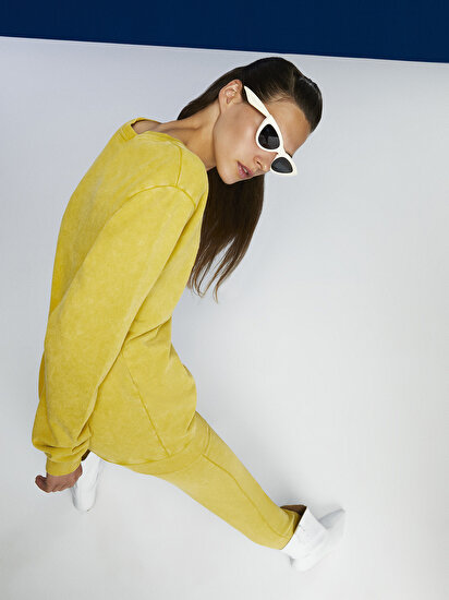 Baskılı Oversize Sweatshirt