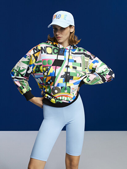 Desenli Oversize Sweatshirt