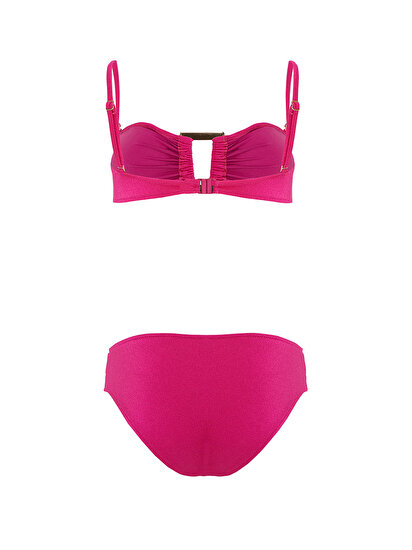Büzgü Detaylı Bikini Takımı