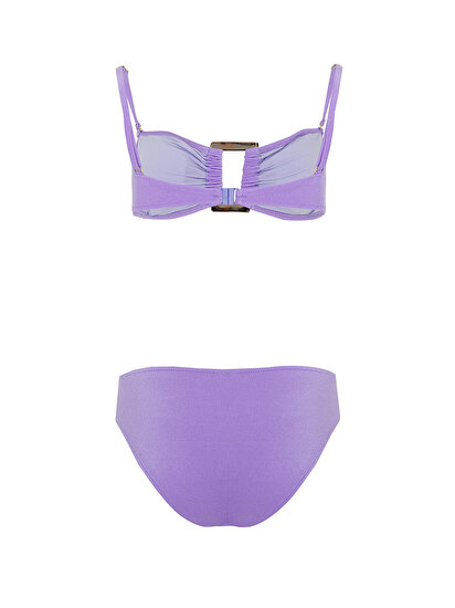 Büzgü Detaylı Bikini Takımı