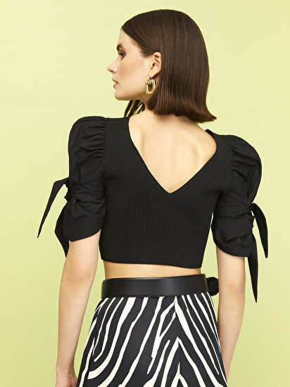 Garnili Triko Crop Top