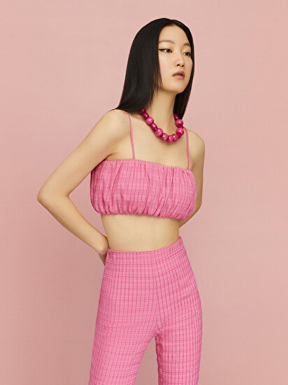 İp Askılı Crop Top