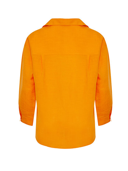 Oversize Keten Gömlek