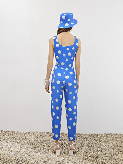 Desenli Slouchy Pantolon