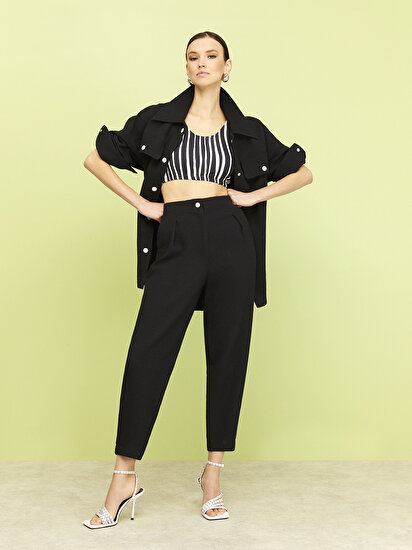 Dokulu Oversize Ceket