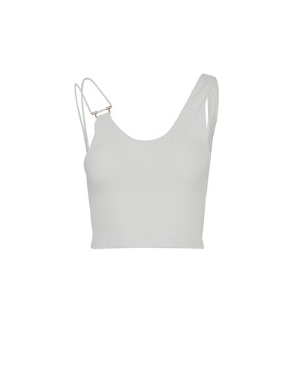 Aksesuar Detaylı Crop Top