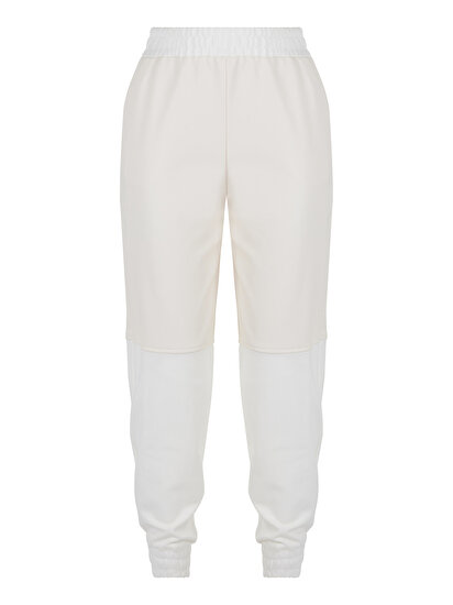 Suni Deri Garnili  Jogging Pantolon